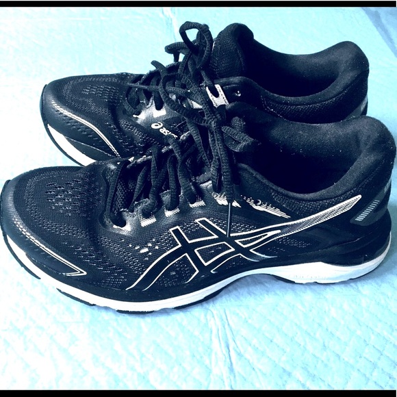 Asics Shoes Asics Black White Athletic Shoe Poshmark